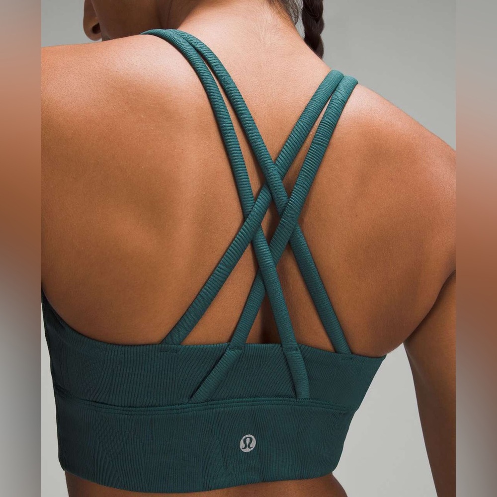 Lululemon Energy Longline Ribbed Bra Support, B–D Cups
Storm Teal / Storm Teal